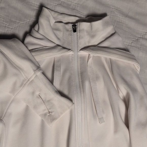 Athleta Triumph Hoodie Jacket - White- Size L - Picture 11 of 11
